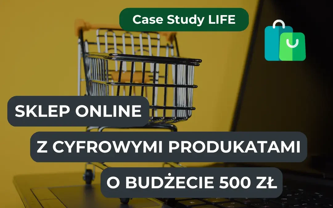 Sklep online z cyfrowymi produktami o budżecie 500 zł